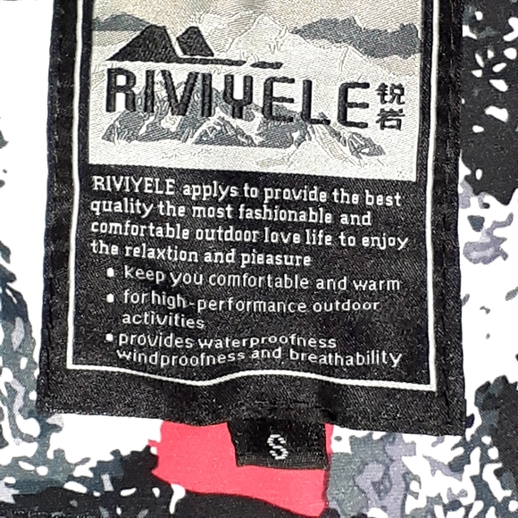 RIVIYELE Snow Ski Jacket Winter Outdoor Sport Windproof Rain Sz Small NWT - Picture 11 of 14